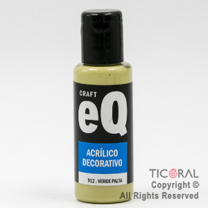 ACRIL.DECOR.EQ 912 VERDE PALTA 50ML X 6 UNIDADES